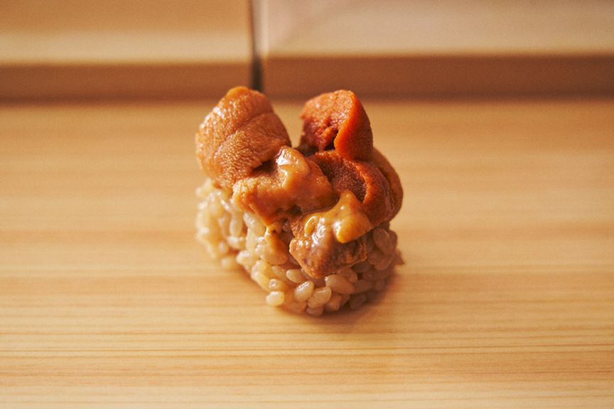 風味を生かすため、軍艦にしない『ウニ』