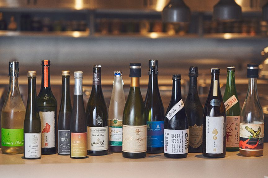 ワイン、日本酒、お茶など好みに合わせて臨機応変にペアリング