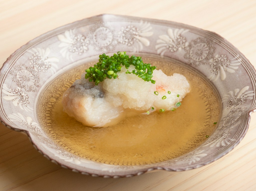 つまみの最後に出される『甘鯛のおろし煮』