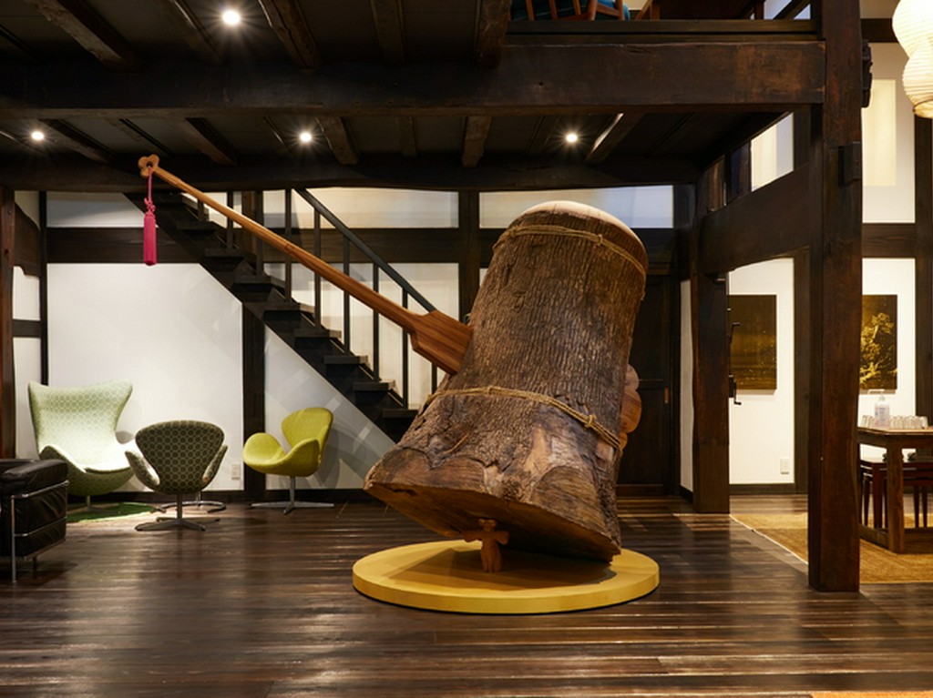 【里山十帖】に配されたアート作品も、楽しみのひとつ