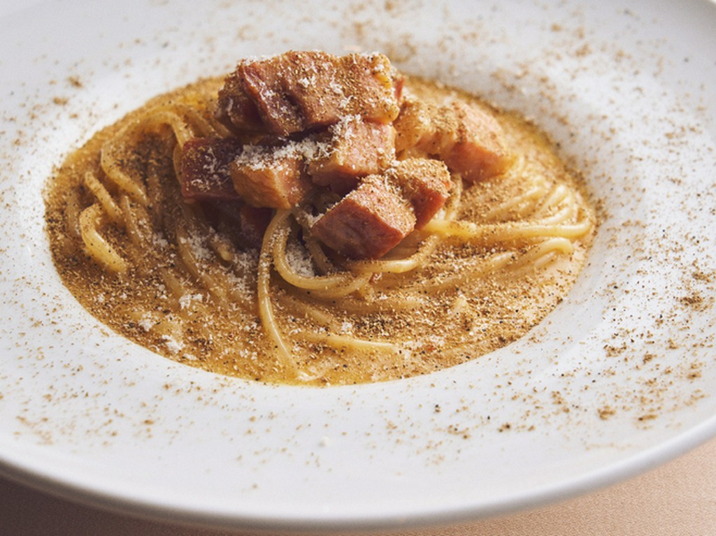 山椒のカルボナーラ