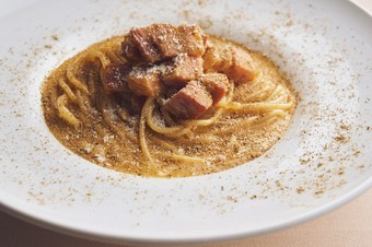 山椒のカルボナーラ