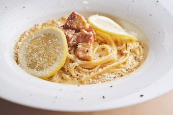 レモンのカルボナーラ