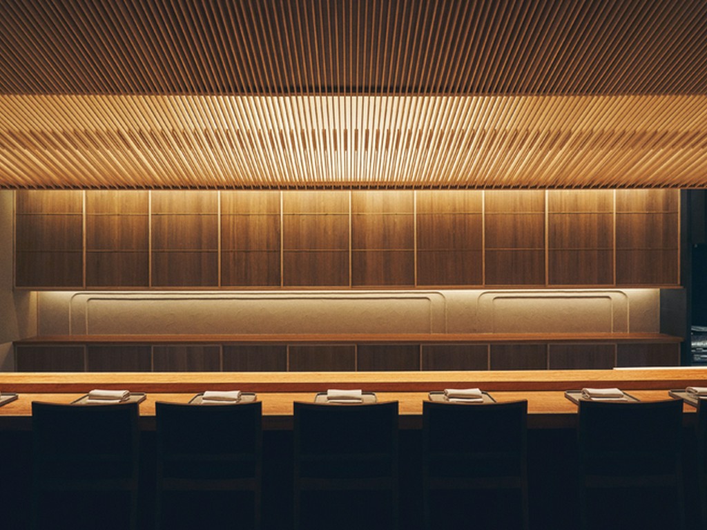 木の温かみを感じる数寄屋作りの落ち着いた空間				