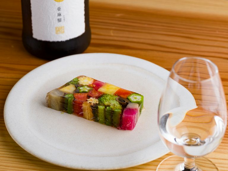 季節野菜のゼリー寄せ