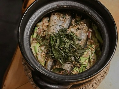 旬の食材の土鍋ご飯