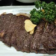 ハラミの加工肉ステーキ風