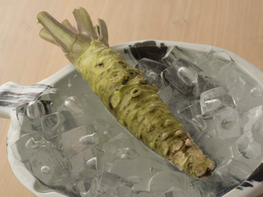 寿司には欠かせない「山葵」もこだわりの素材の一つです