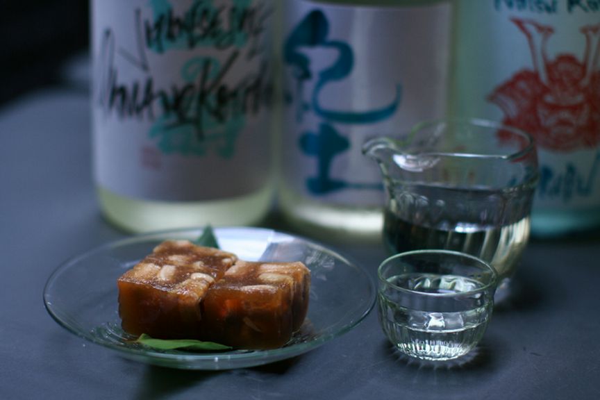 そば前料理と日本酒