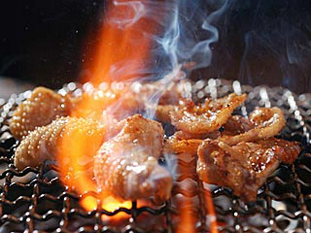 好みでブラックペッパーをかけて味わう究極のとりかわ（290円）