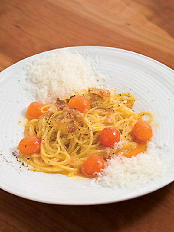 山田農園のカルボナーラ（キンカン付き）1800円