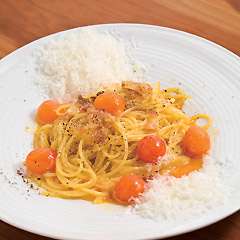 山田農園のカルボナーラ（キンカン付き）1800円