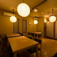 接待や宴会、また友人やカップルでといったさまざまなシュチエーションに対応できるお店です。共通することは「食を楽しみたい」方におすすめということ。そのためにくつろいでいただける空間を意識しています。