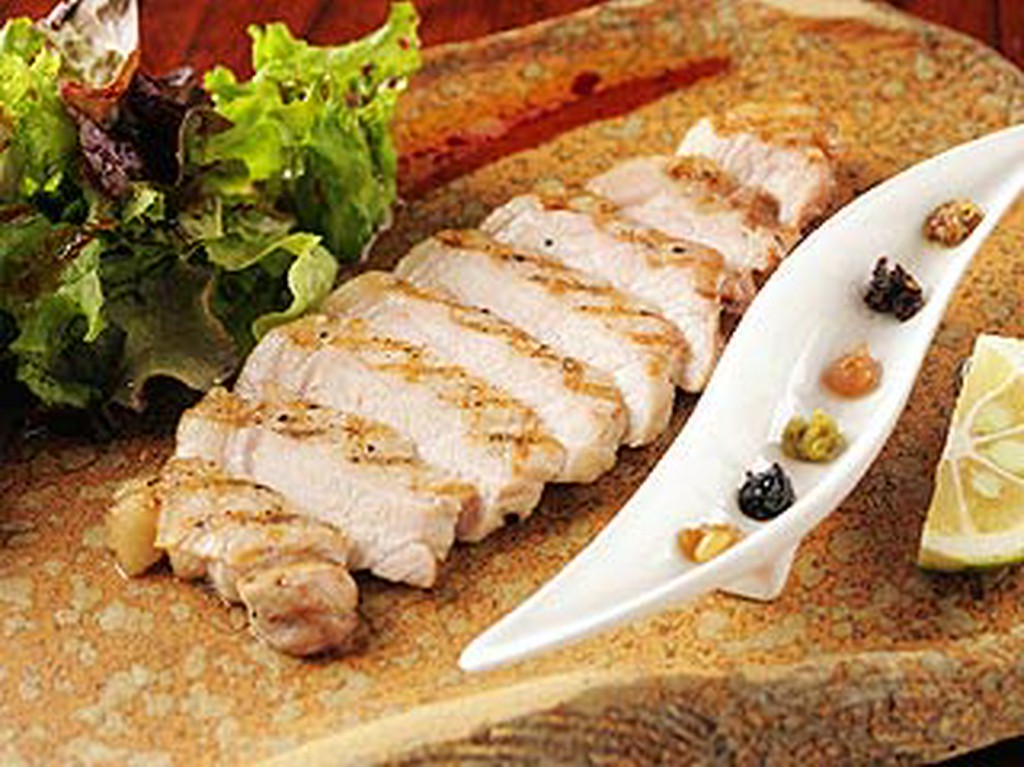 天草直送の　「梅肉ポークのグリル」