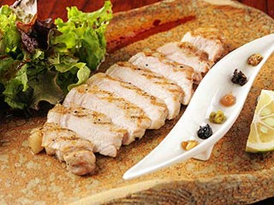 天草直送の　「梅肉ポークのグリル」