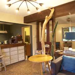 店内のカフェスペース