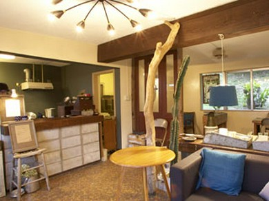 店内のカフェスペース