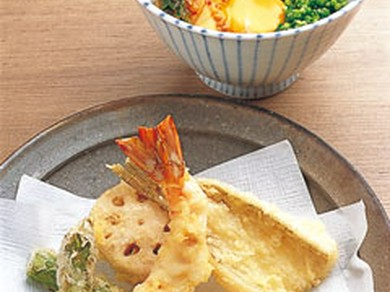 「季節の天ぷら※料金は仕入れにより異なる」