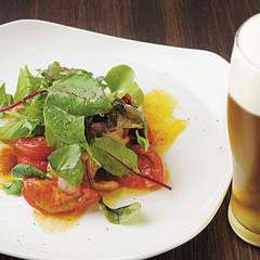 『トマトと海老のにんにく炒め』600円