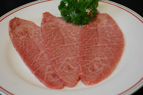 牛肉の「みすじ」と呼ばれる部位。味が濃くて甘さが強い