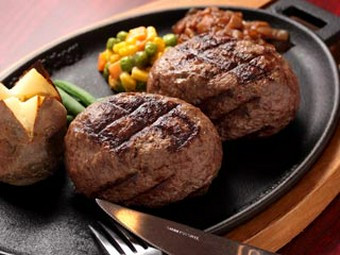 ダブルハンバーグステーキ　※Rセット