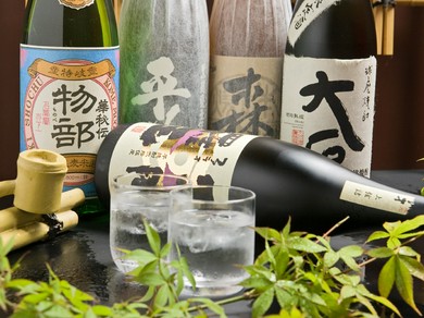 焼酎メニューを豊富にご用意しております