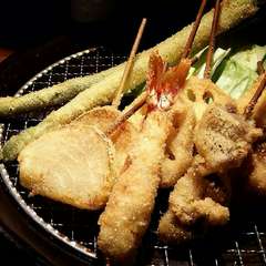 串カツを当店オリジナルの二十世紀梨ソースで召し上がれ＾＾