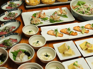 味わい豊かな銘酒に合う創作料理たち コース料理2500円〜