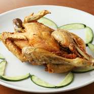 約500ｇの母鳥、丸1羽をあげました。