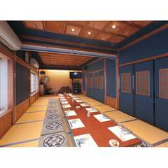 広々とした店内での各種ご宴会・法事、役場の会合も