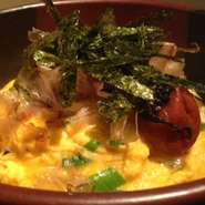 淡路じゃこ飯のふわトロ玉子のせ