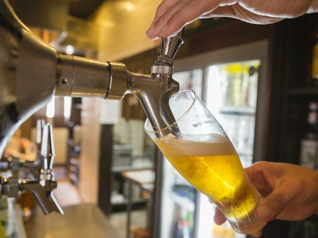 美味しい生ビールの注ぎ方を徹底しています。 最高の生ビールをお注ぎします！