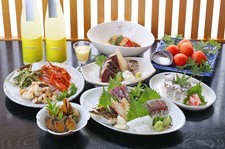 高知の海の幸、山の幸がたっぷり堪能できる贅沢コース！