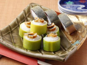 竹の子寿し（うなぎ）・鯖棒寿し