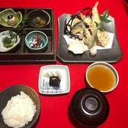 本日のお通し八寸＋天ぷら＋お食事