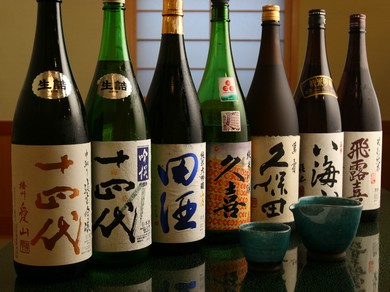日本酒・焼酎を豊富にご用意しています