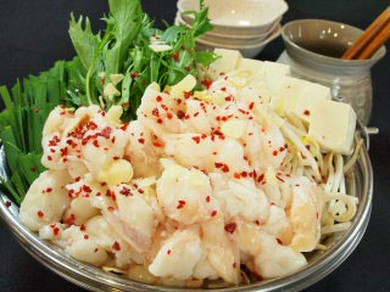 当店看板メニューの静岡牛もつ鍋