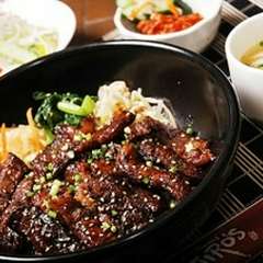 限定！牛カルビ丼セット