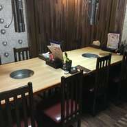 8名様までご利用頂ける個室できました。
人気ですので、お早目のご予約がおすすめです。