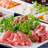 はなカルビは通常1500円程で出される和牛上カルビのこと。白石のはなではこのお値段でご提供させていただいております！　「形」はちょっと悪いけど、「味」は一級品。ご来店の際には是非〔photo:はな3点盛り〕