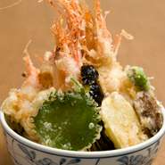 甘海老の天丼（むら井特製）