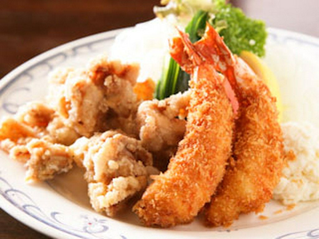 唐揚げ＆エビフライ