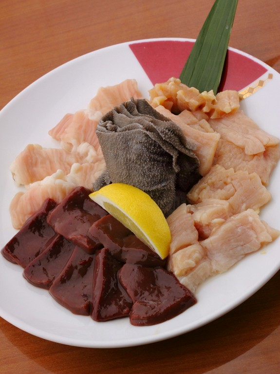 ホルモン焼きの盛り合わせ