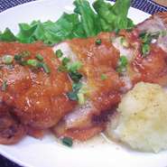 鶏もも肉の柚子唐揚げ　