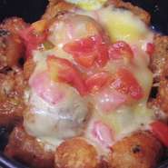 定番フライドポテトも、花み鳥では「濃厚」＆「さわやか」に。
ジェノベーゼが際立っています。