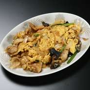 豚肉と木くらげの玉子炒め