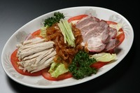 クラゲの冷菜・棒棒鶏・チャーシュー