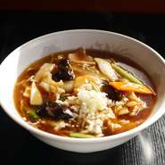 五目あんかけ醤油ラーメン