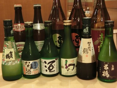 日本酒　種類用意しています