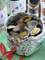 熱々のあさりバター